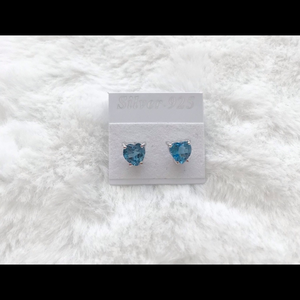 Blue topaz earrings
